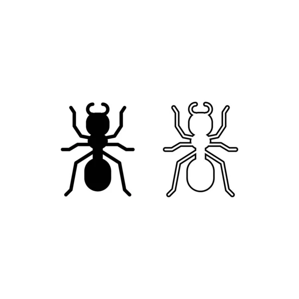 Návrh Vektorových Ilustrací Šablony Ant Logo — Stockový vektor