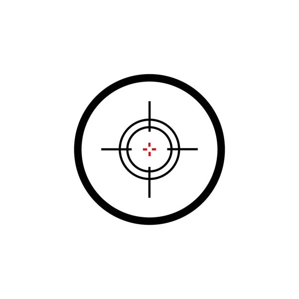 Doelpictogram Geïsoleerd Een Grijze Achtergrond — Stockvector