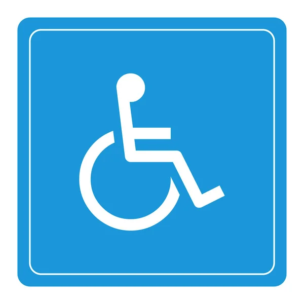 Silla Ruedas Handicap Icon Symbol Vector — Archivo Imágenes Vectoriales