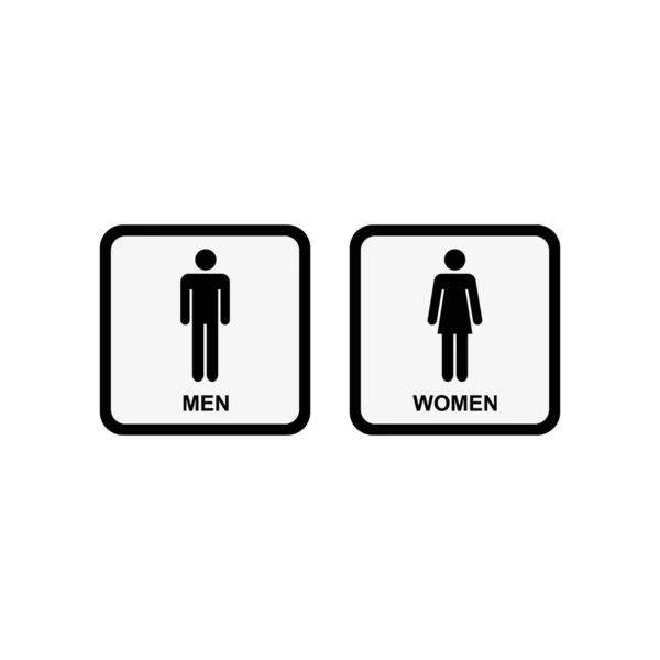 Männliche Und Weibliche Toilettenvektorabbildung — Stockvektor