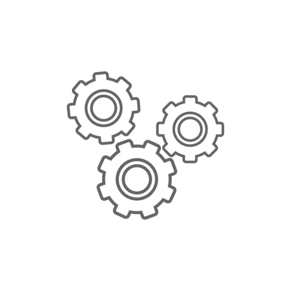 Illustration Vectorielle Mécanisme Engrenage Roue Dentée — Image vectorielle