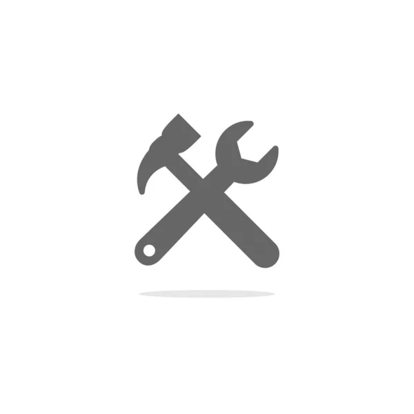 Λογότυπο Εικονιδίου Cross Ρυθμίσεις Εργαλείων — Διανυσματικό Αρχείο