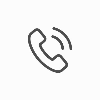 Web için telefon hattı sembolü vektörü