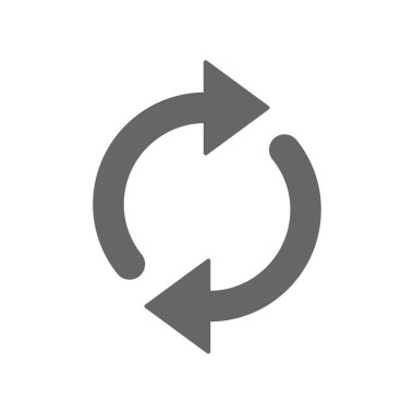 Beyaz arkaplanda izole edilmiş düğme simgesi, vektör illüstrasyonu