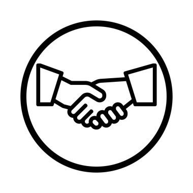 Anlaştık ya da ortak anlaşma sembolü vektörü