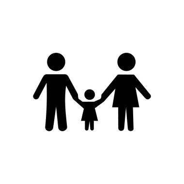 aile silueti simge vektörü