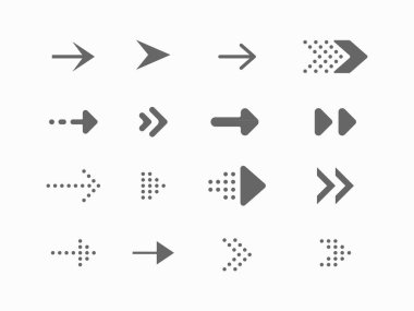 Modern ok sembolü vektörü kümesi