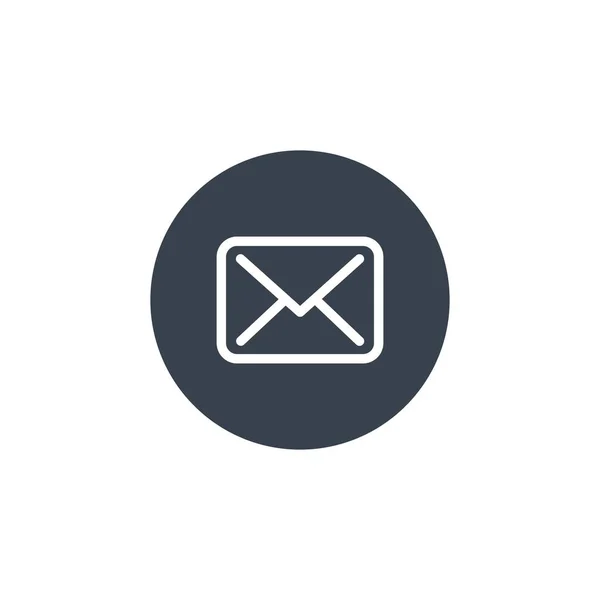 Symbol Linii Mail Projektowania Stron Internetowych Logo Aplikacji Interfejsu Użytkownika — Wektor stockowy