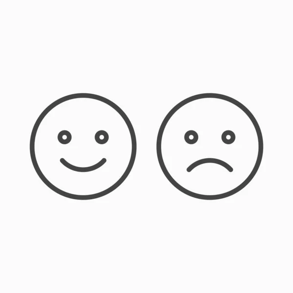 Conjunto Emoticons Sorriso Isolado Fundo Branco — Vetor de Stock