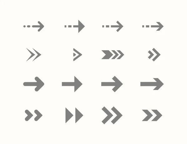 グラフィックとウェブデザインのための矢印コレクション — ストックベクタ