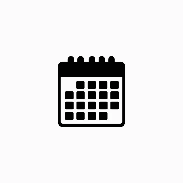 Kalender Symbol Logo Isoliert Auf Weißem Hintergrund — Stockvektor
