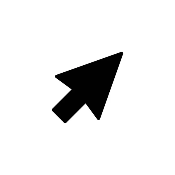 Curseur Ordinateur Icône Simple Logo — Image vectorielle