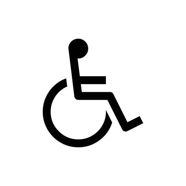 Simbolo Disabilitato Tuo Sito Web Design Logo App — Vettoriale Stock