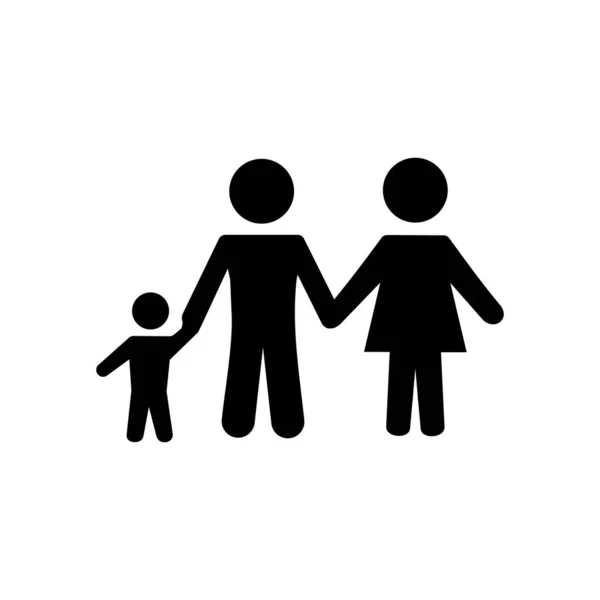 Logo Vorlage Für Familiensymbole Illustrationsvektor — Stockvektor