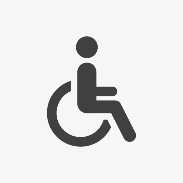 Silla Ruedas Símbolo Handicap Para Diseño Sitio Web — Archivo Imágenes Vectoriales