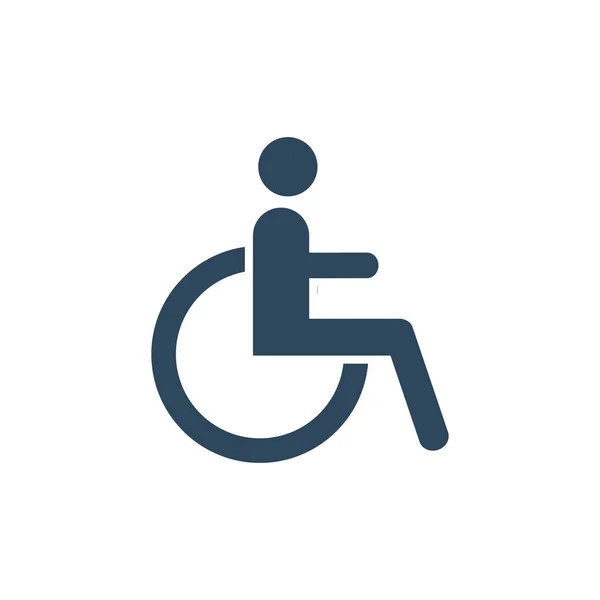 Symbole Handicap Fauteuil Roulant Pour Conception Votre Site Web — Image vectorielle