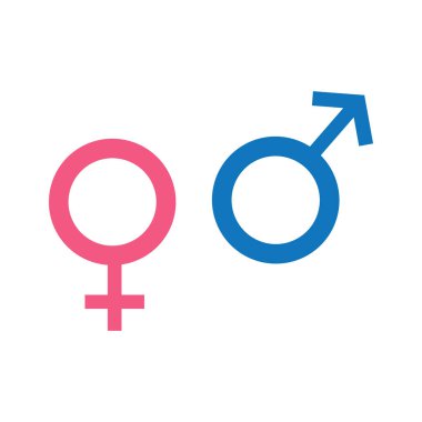 Grafik ve web tasarımı için cinsiyet simgesi