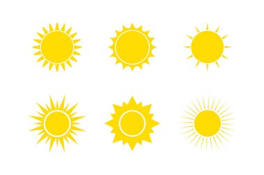 Grafik ve web sitesi için Sun Set simgesi vektörü
