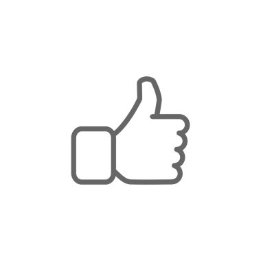 başparmak yukarı ana hat siyah el sembolü