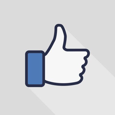 Beyaz arkaplanda ana çizgi simgesini parmakla