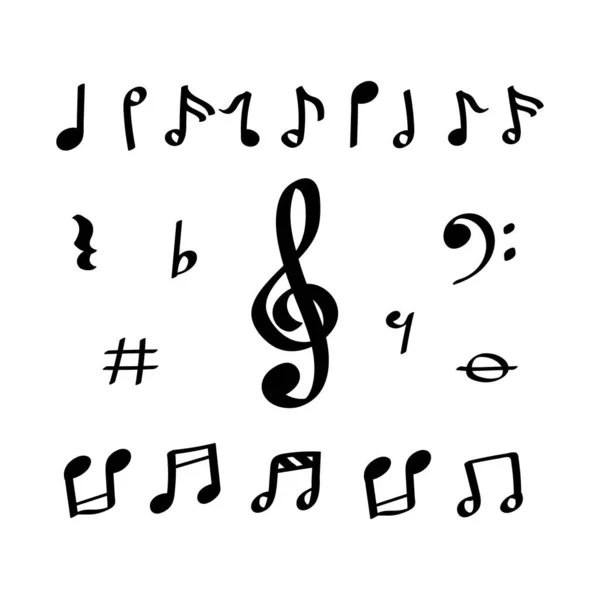 Ілюстрація Символу Музичних Нот — стоковий вектор