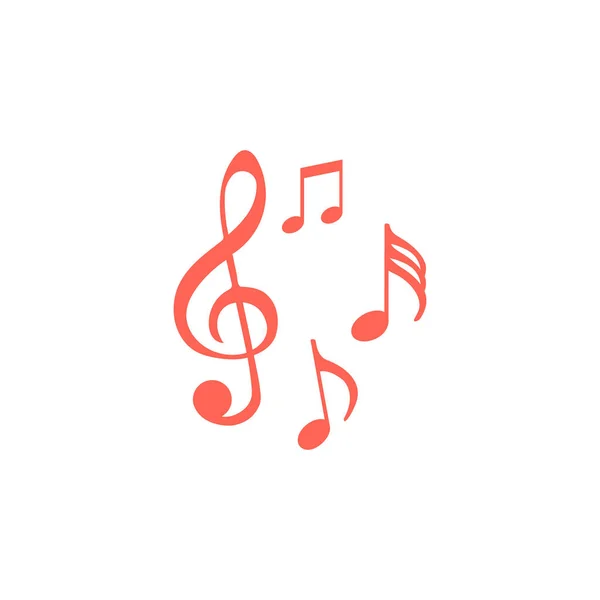 Music Notes Simple Icon Logo — стоковый вектор