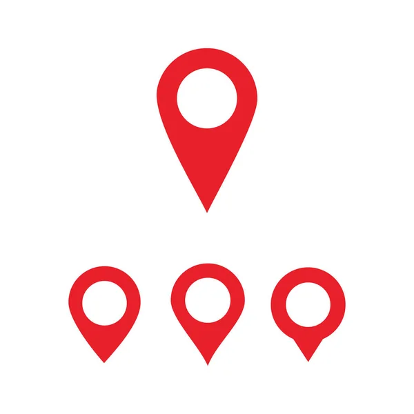 Pin Maps Conjunto Ícones Localização — Vetor de Stock