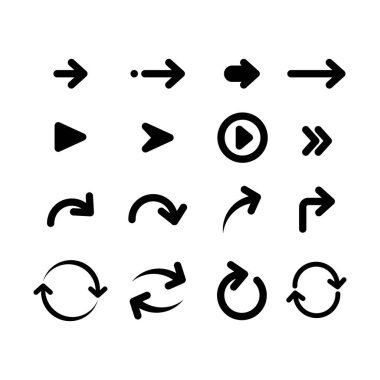 Ok İşaretleri Yönlendirme Simgesi Ayarlandı