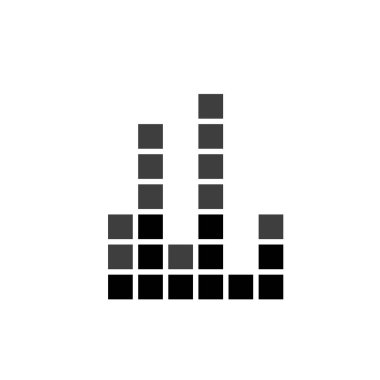 Eşitleyici Vektör simgesi beyaz arkaplanda izole edildi