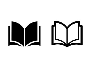 Kitap vektör simgesini aç