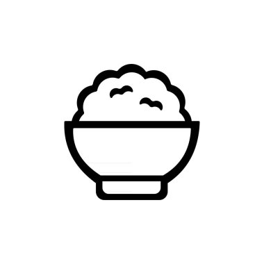 pirinç simgesi resmi beyaz arkaplanda izole edildi