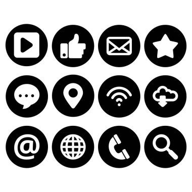 Web simgesi seti. Web simgesi vektörünün kümesi