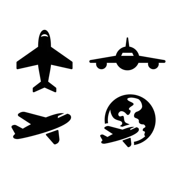 Icono Vector Transporte Aéreo — Vector de stock