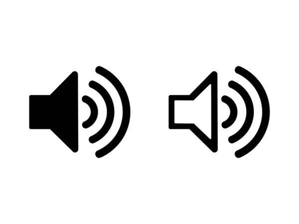 Lautsprecher Vektor Symbol Isoliert Auf Weißem Hintergrund — Stockvektor