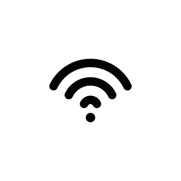 Wifi Symbol Isoliert Auf Weißem Hintergrund — Stockvektor