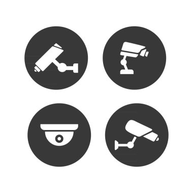 Modern CCTV simgesi koleksiyonu