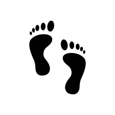 İnsan ayak izi izi simgesi 