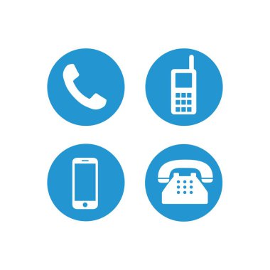 Telefon simgesi sembol vektörü