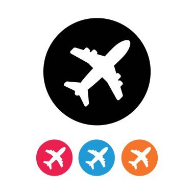 Uçuş taşıma işareti. Web düz tasarımı için sembol
