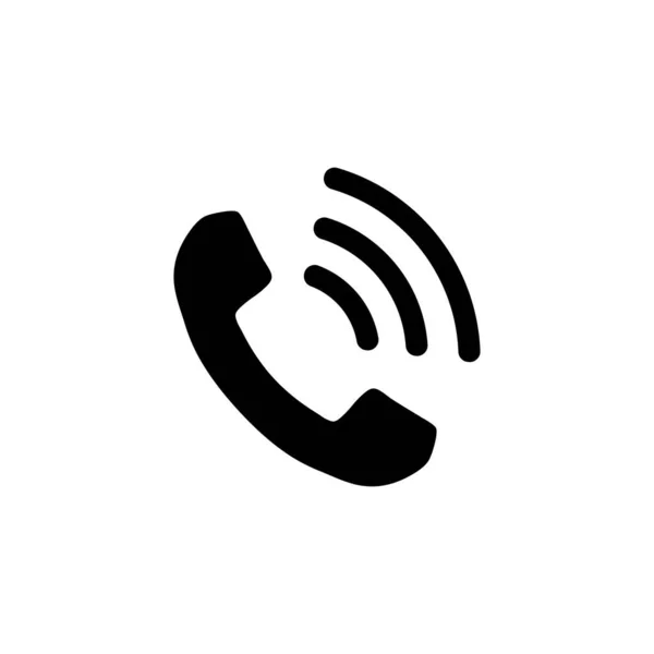 Call Pictogram Symbool Geïsoleerd Witte Achtergrond — Stockvector