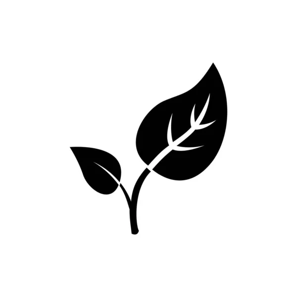 芽の葉アイコンベクトル — ストックベクタ