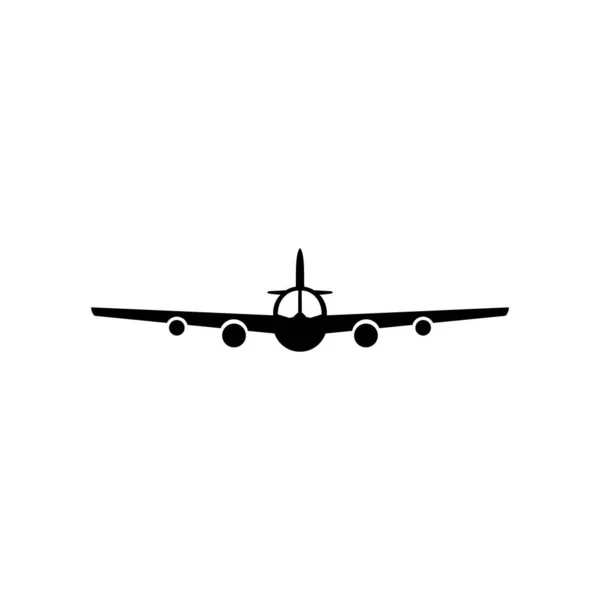 Plane Flying Icon Logo — Stock Vector