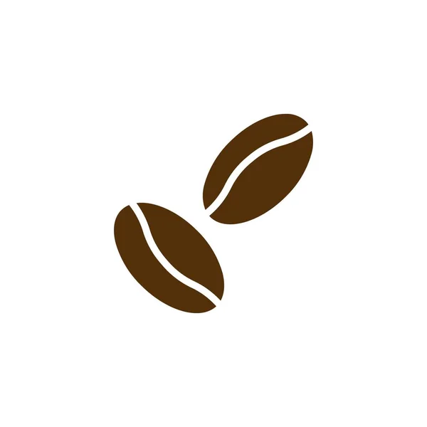 コーヒー豆アイコンロゴ — ストックベクタ