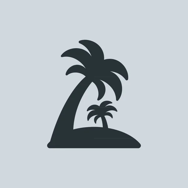 Symbolvektor Für Palmkresse — Stockvektor