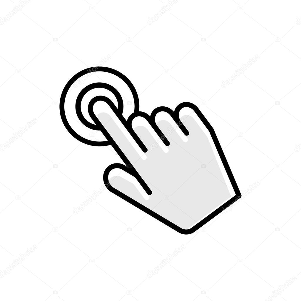 Hand Touch icon vector