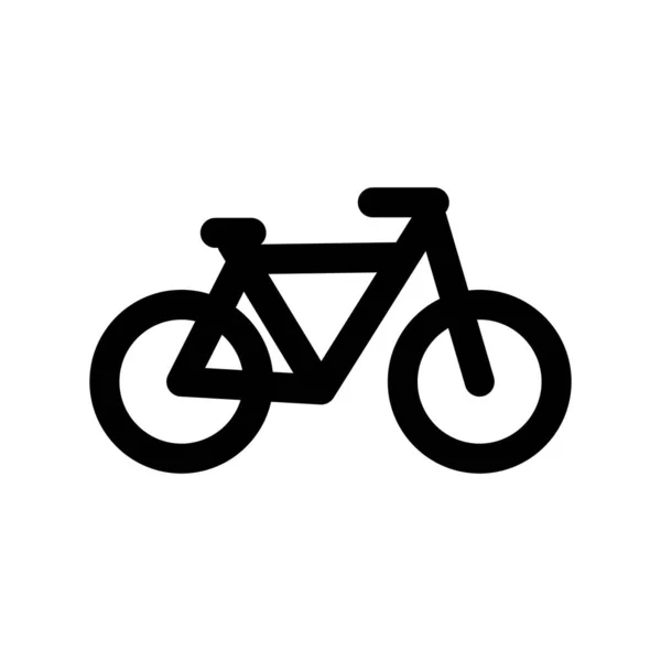 Logo Icono Bicicleta Aislado Sobre Fondo Blanco — Vector de stock