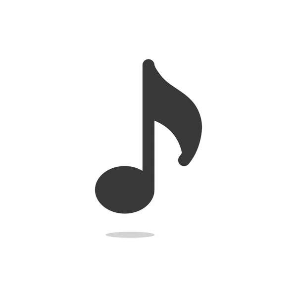 Icono Nota Musical Vector — Vector de stock
