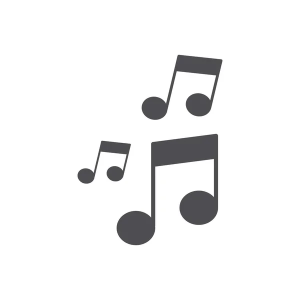 Musical Note Icon Logo — Stock Vector