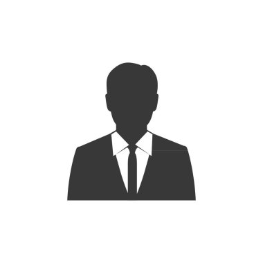 İş adamı simgesi vektörü