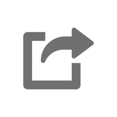 Beyaz arkaplanda izole edilmiş simgeyi paylaş